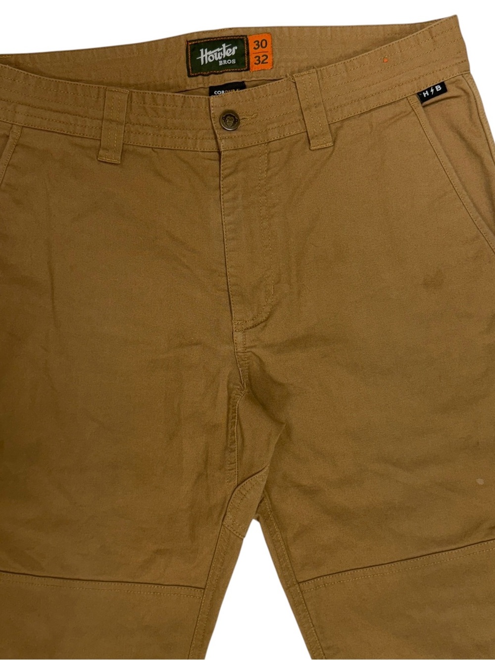 Howler Bros Pants Mens 30x32 Brown Frontside 5 Pocket Cordura Double Knee Work